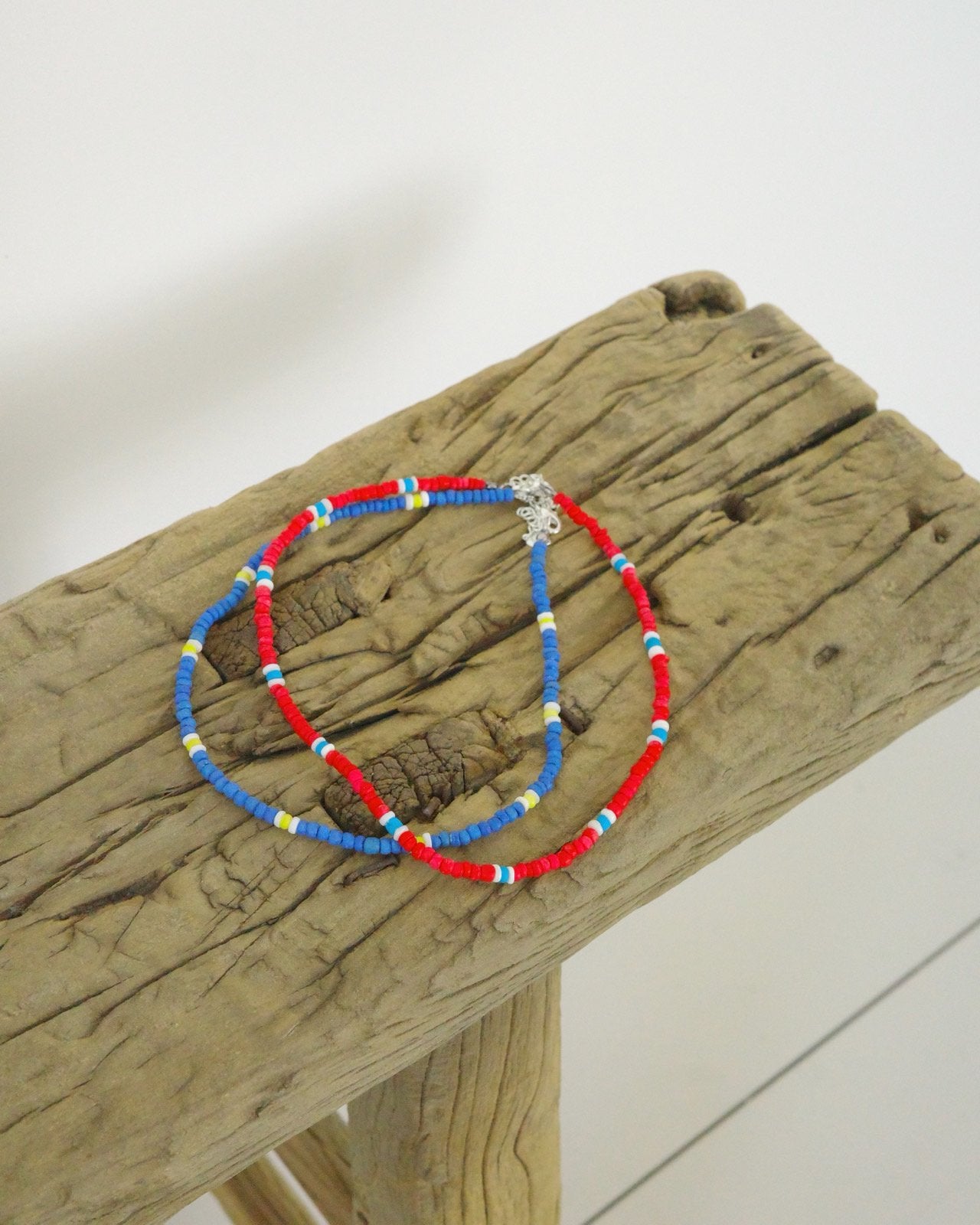 Summer Necklace Korean toddler in red made in Korea