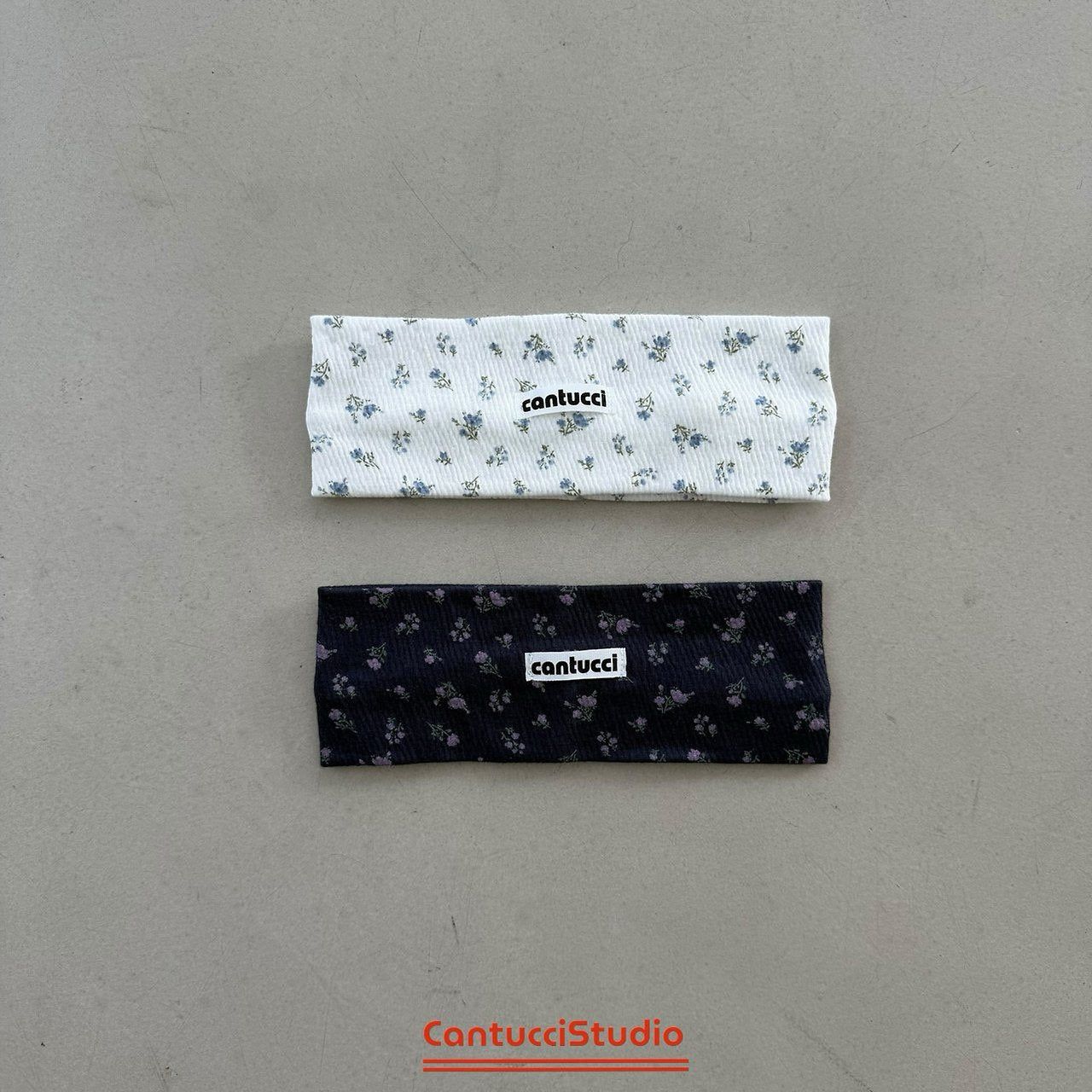 Crinkle Hairband Korean toddler accessory in ivory made in Korea