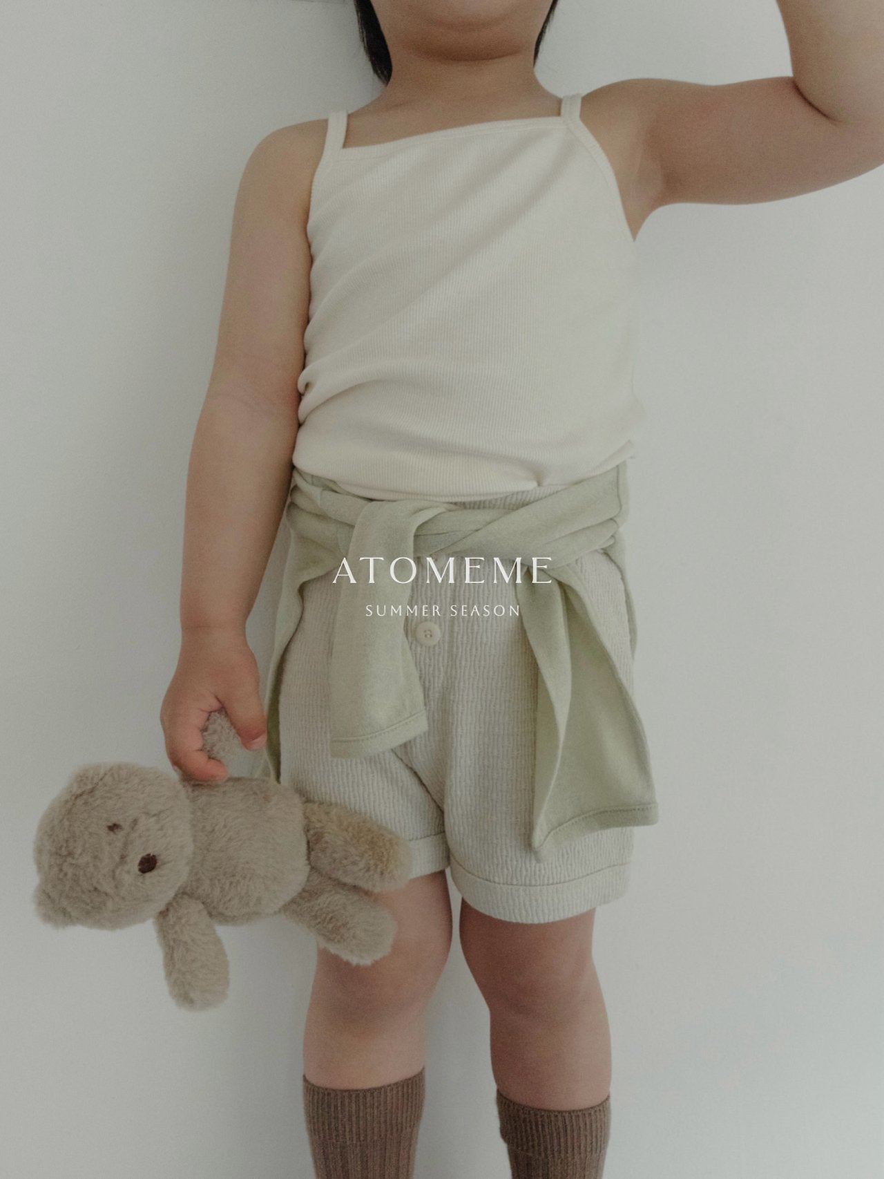 Andy Pants Korean toddler pants in beige made in Korea