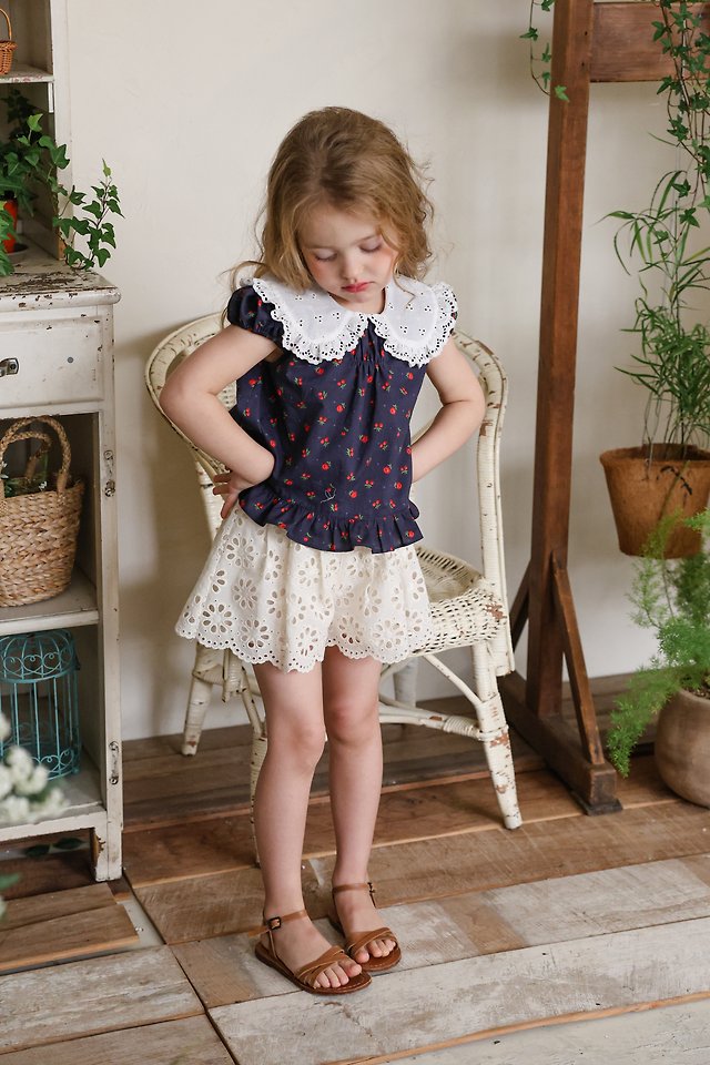Amelie Pants Korean toddler pants in cream made in Korea