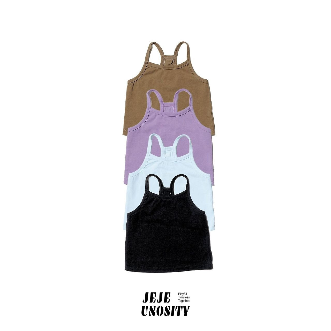 Port Tank Top Korean toddler tank top in black made in Korea