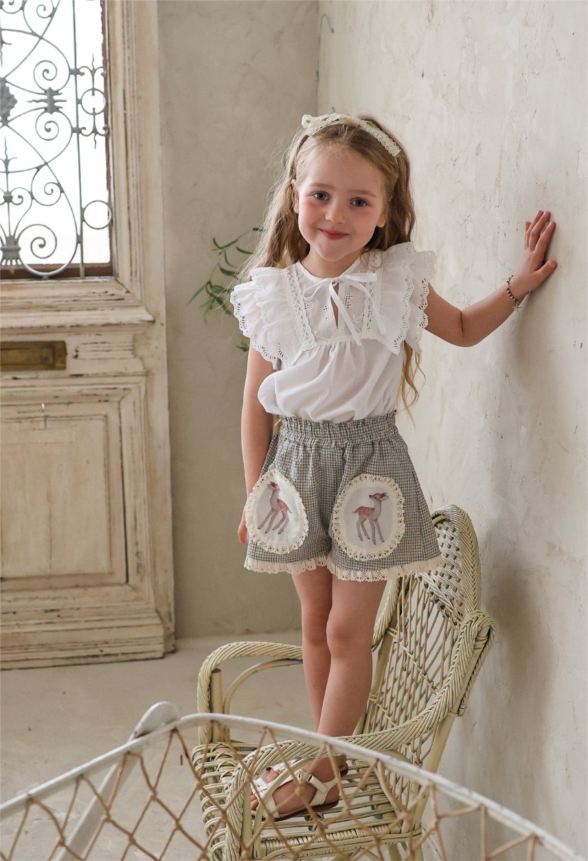 Marishu Hairband Korean toddler accessory in cream made in Korea