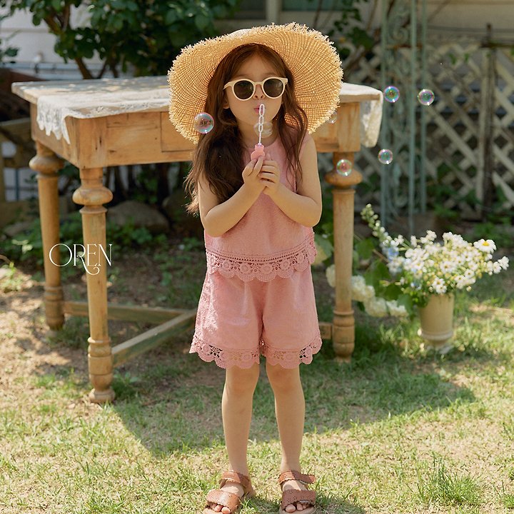 Siero Tank Top Set Korean toddler set in mustard made in Korea