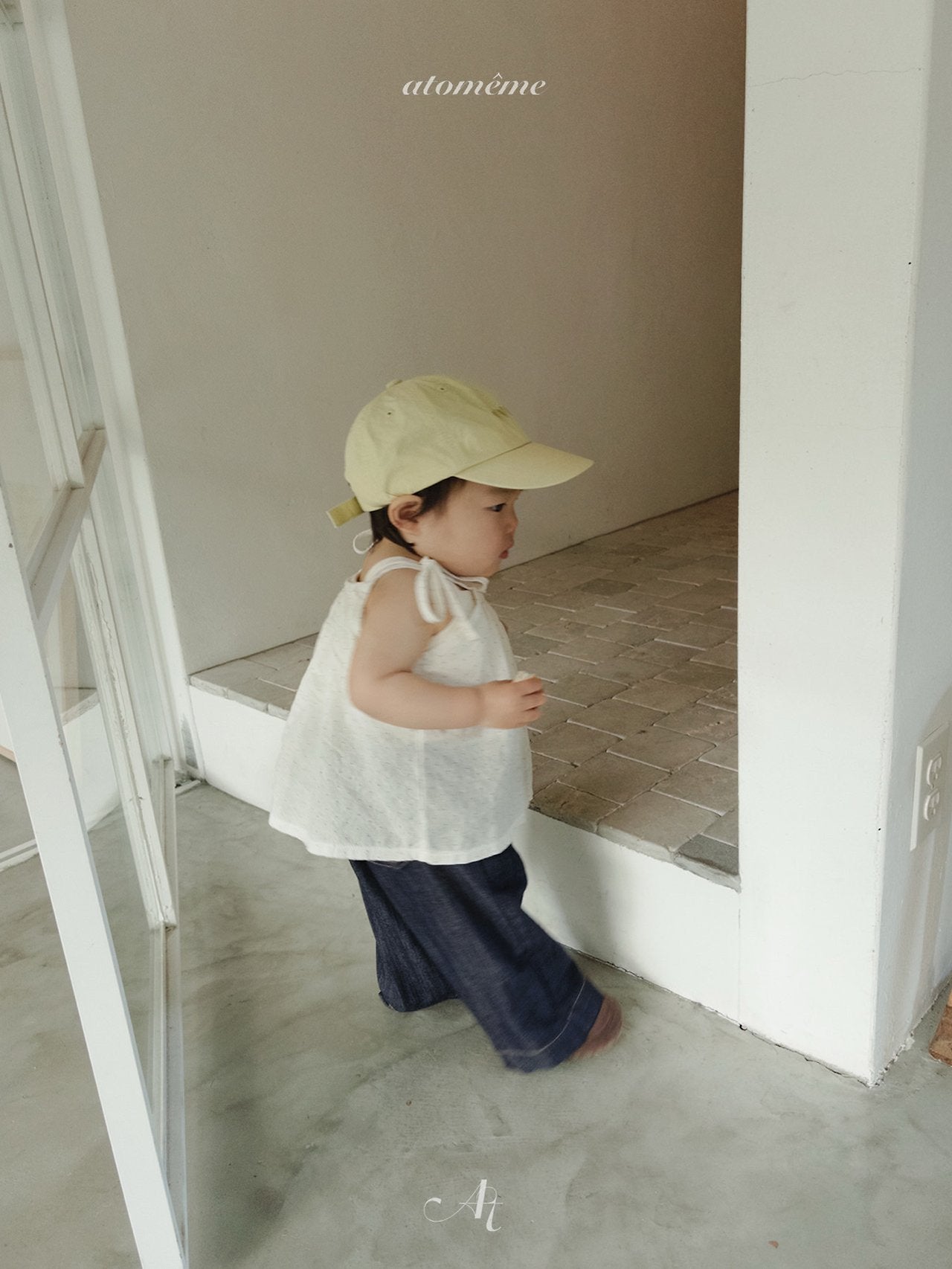 Love Cap Korean toddler accessory in ivory made in Korea