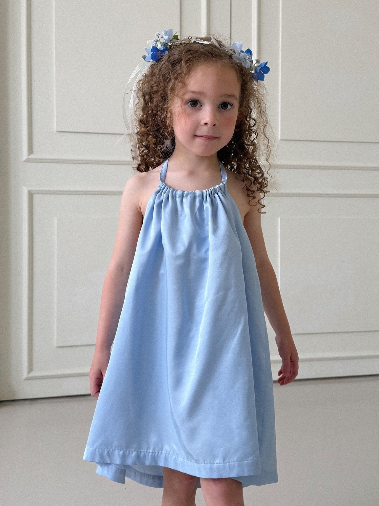 Summer Bloom Dress Korean toddler blouse in lavender made in Korea