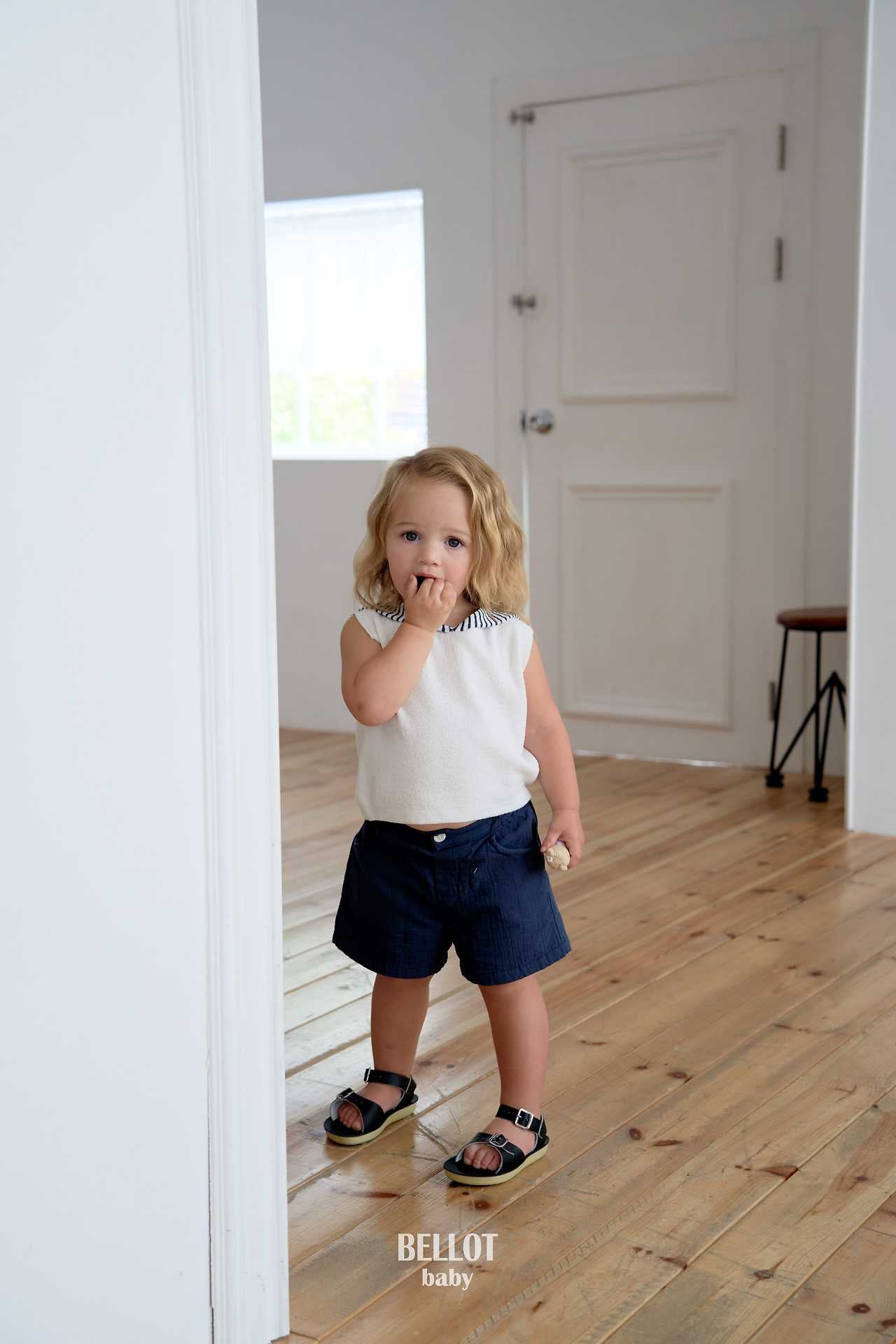 Bebe Marine Vest Korean infant jacket in ivory made in Korea