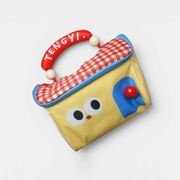 House Tote Cooler Bag Korean kids accessory in green made in Korea