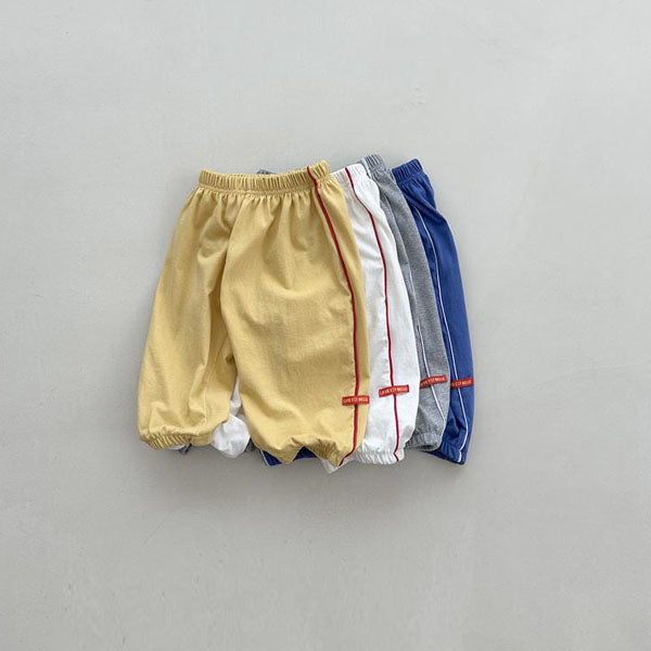 Ping Pong Pants Korean toddler pants in yellow made in Korea