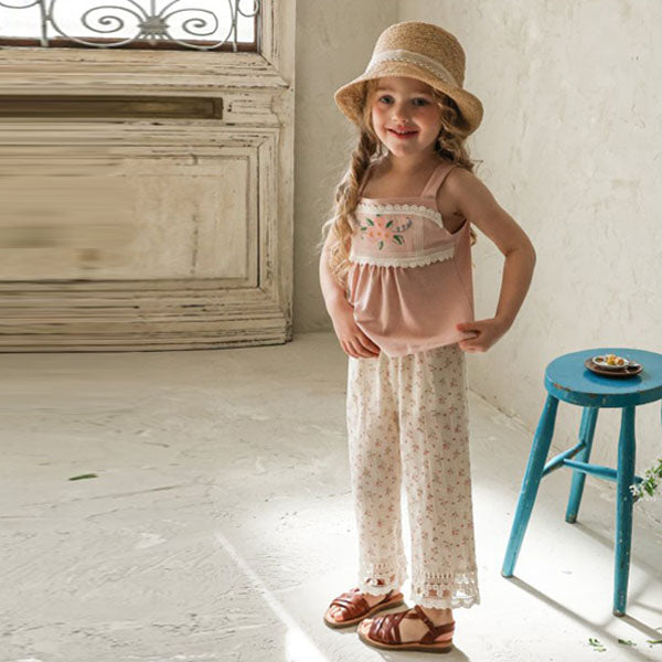 Maren Pants Korean toddler pants in pink made in Korea