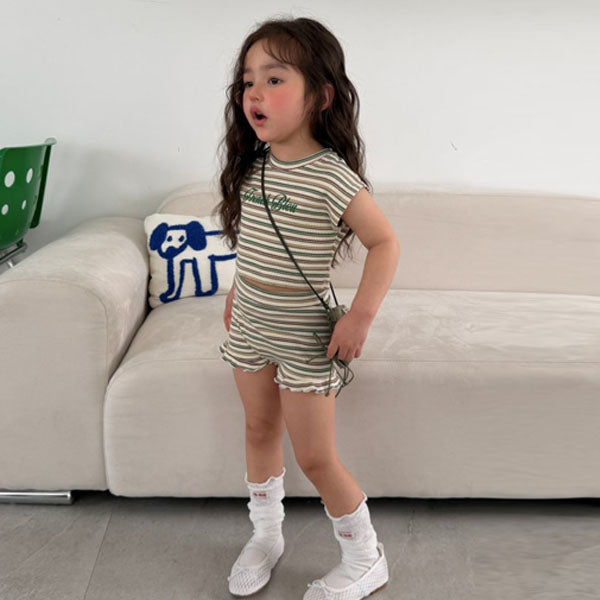 Jelly Wave Shorts Korean toddler shorts in pink made in Korea