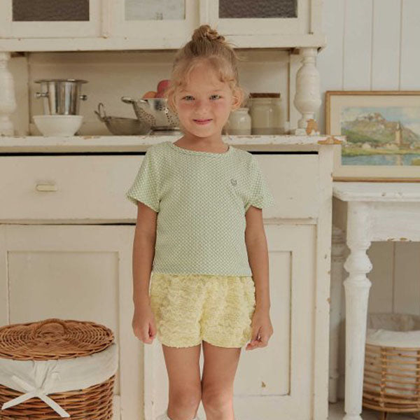 Point Back Tee Korean toddler t-shirt in pink made in Korea