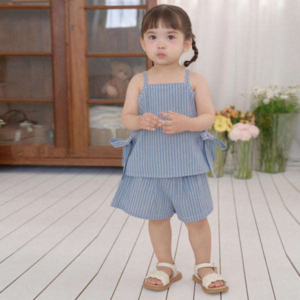 Sunshine Top & Bottom Set Korean infant set in ivory made in Korea