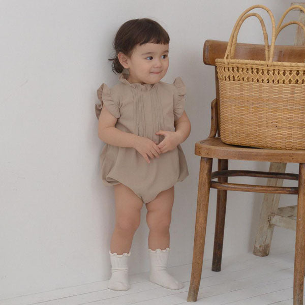 B Venti Bodysuit Korean infant bodysuit in sky blue made in Korea