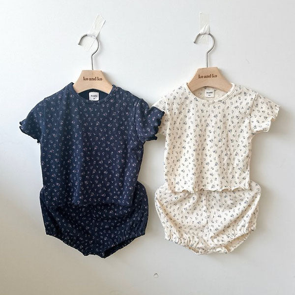 Flow Set Korean toddler set in cream made in Korea