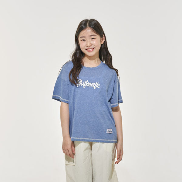 Linen Tee Korean juniors t-shirt in oatmeal made in Korea