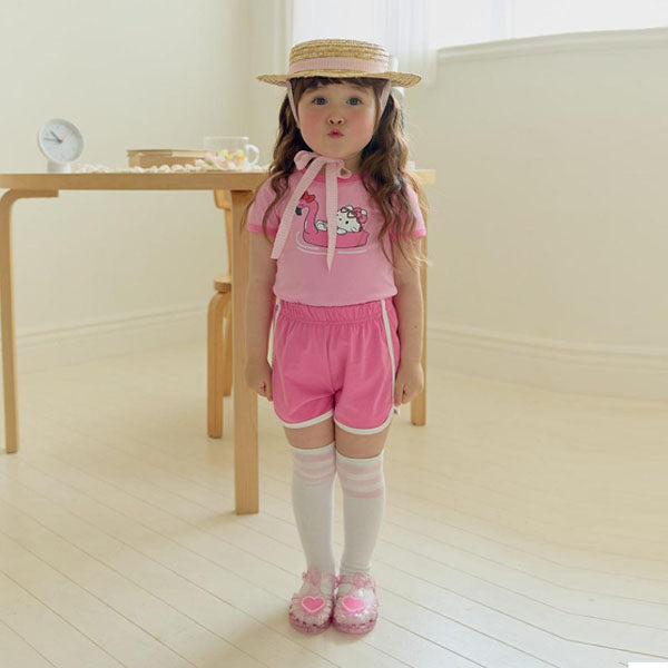 Tube Top & Bottom Set Korean toddler set in yellow made in Korea
