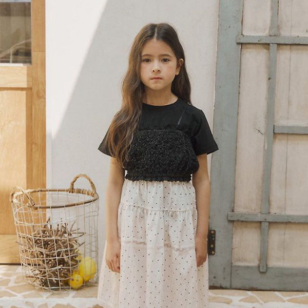 Momo Tee Korean toddler t-shirt in white made in Korea