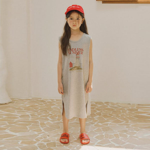 Lighthouse Dress Korean toddler dress in cream made in Korea