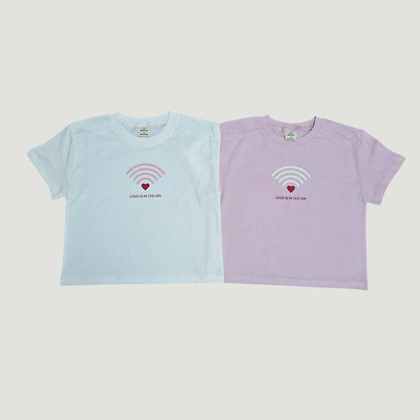 Love Air Tee Korean toddler t-shirt in ivory made in Korea