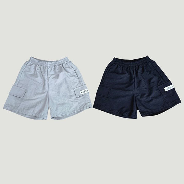 Cargo Cargo Shorts Korean toddler shorts in gray made in Korea