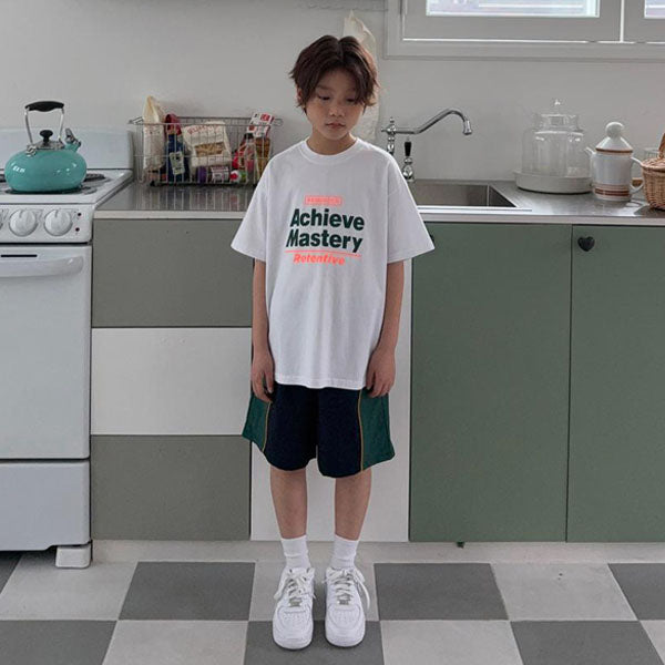 Kai Color-Block Pants Korean toddler pants in navy made in Korea