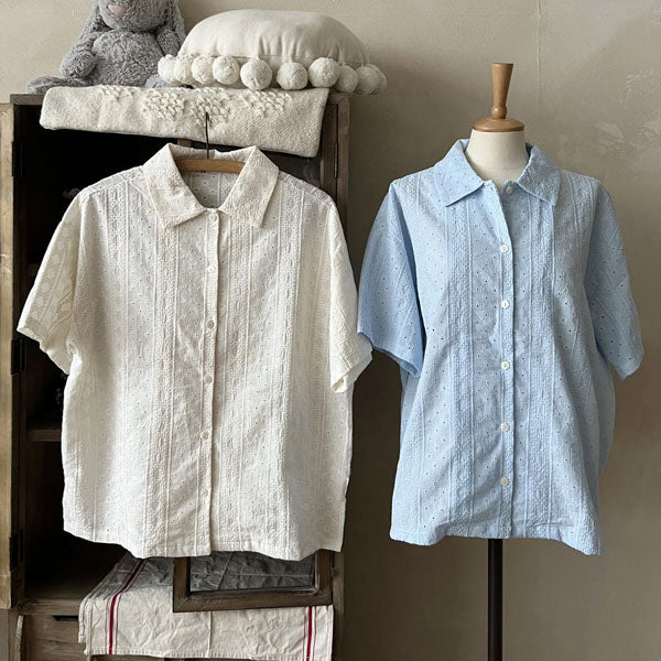 Miyu Shirt Korean kids shirt in ivory made in Korea