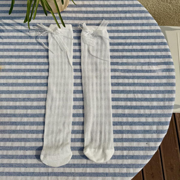Blanc Lace Socks Korean kids accessory in ivory made in Korea