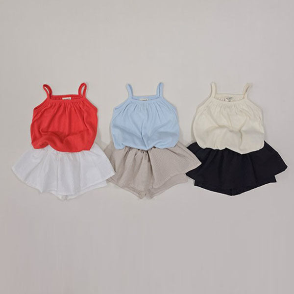 Mini Love Set Korean toddler set in red made in Korea