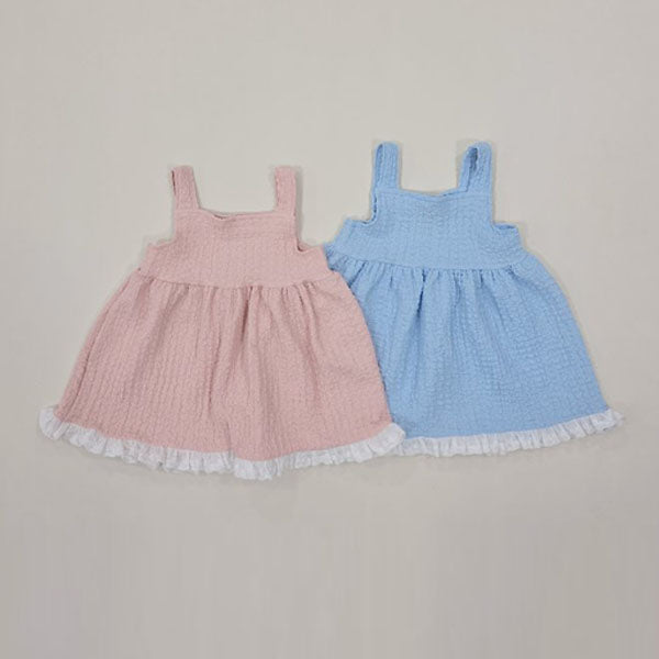 Little Lace Dress Korean toddler dress in pink made in Korea