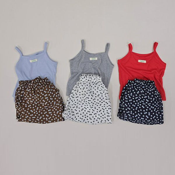Sodam Little Top & Bottom Set Korean toddler set in heather made in Korea