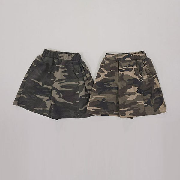 Camo Bermuda Pants Korean toddler pants in beige made in Korea