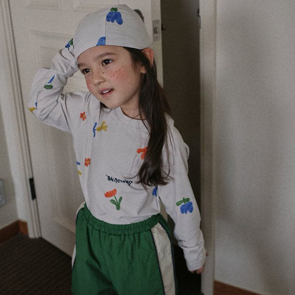 Flari Swim Cap Korean kids accessory in cream made in Korea