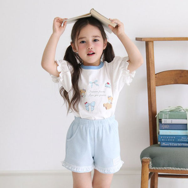 Waffle Pants Korean toddler pants in pink made in Korea