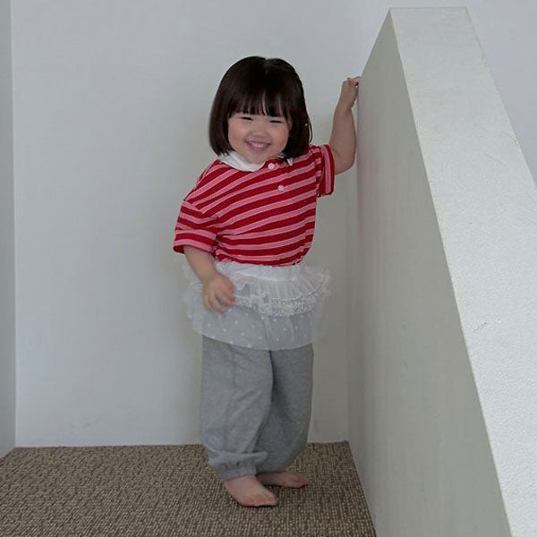 Layered Tulle Skirt Korean toddler skirt in ivory made in Korea