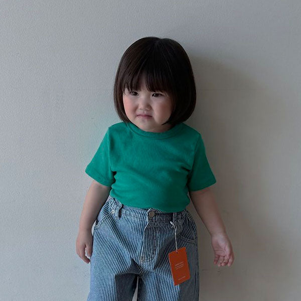 Skittles Tee Korean toddler t-shirt in carrot made in Korea