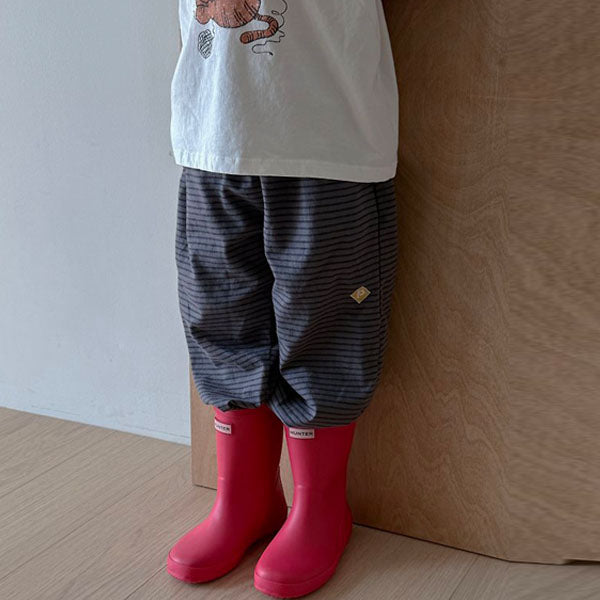 Poppy Jogger Pants Korean toddler pants in charcoal made in Korea