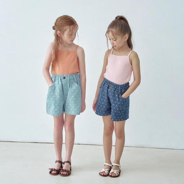 Soda Pants Korean toddler pants in light denim made in Korea