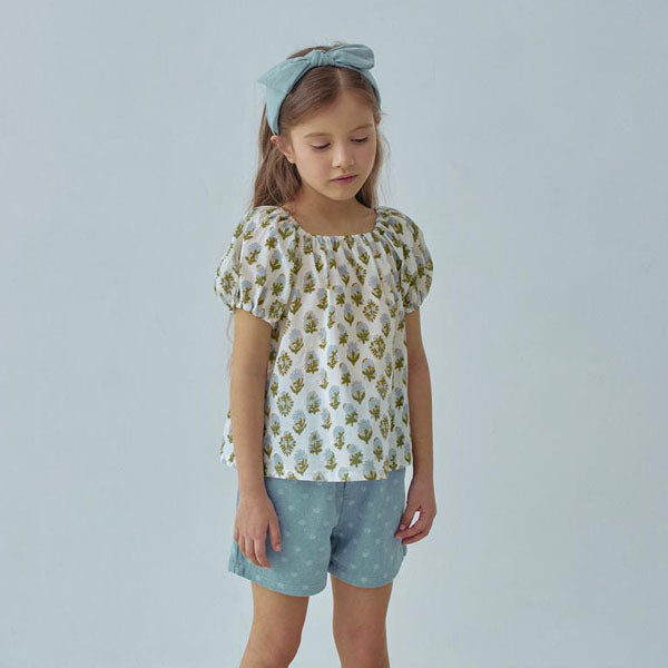 Shuri Bow Hairband Korean kids accessory in beige made in Korea