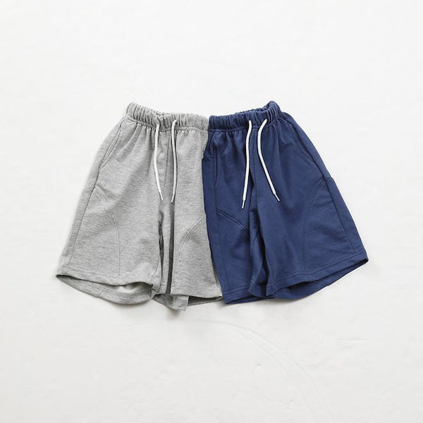 Round Bermuda Pants Korean toddler pants in ash gray made in Korea