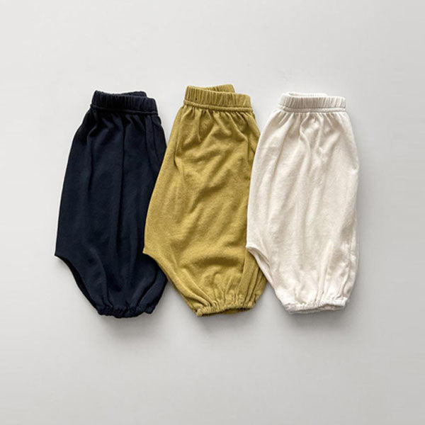 Bebe Soft Balloon-Fit Pants Korean infant pants in navy made in Korea