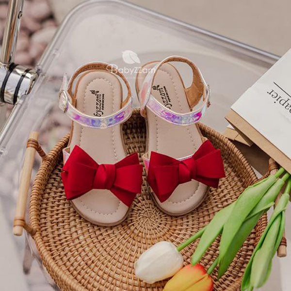 C124 Jupiter Sandals Korean infant shoes in silver made in Korea