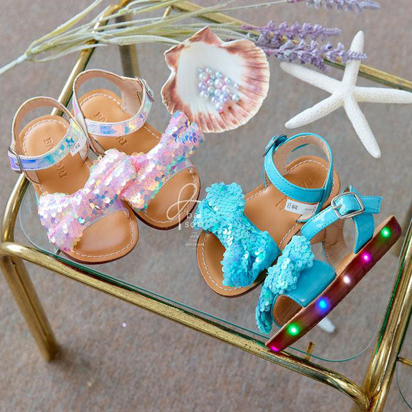 Y777 Medi Sandals Korean infant shoes in blue made in Korea