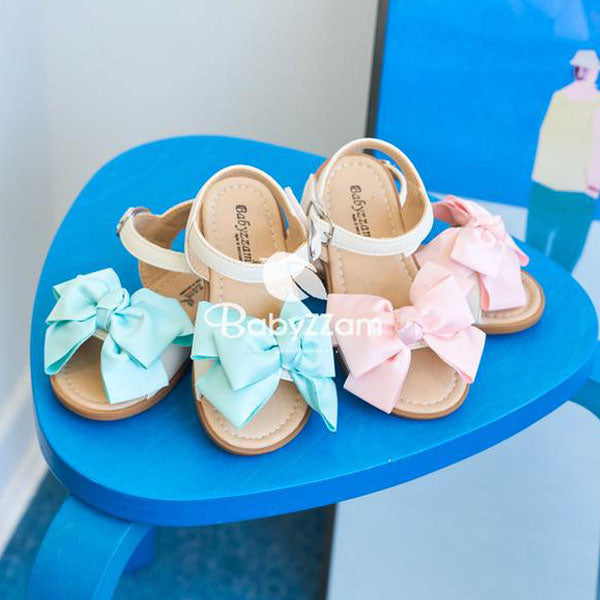 Y946 Bloom Sandals Korean infant shoes in pink made in Korea
