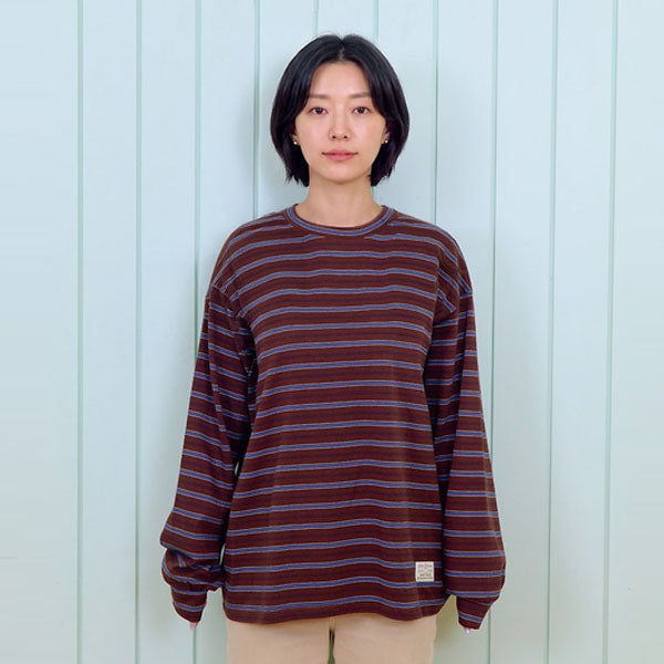 Tomboy Ribbed T-Shirt - Adult Korean kids t-shirt in heather made in Korea