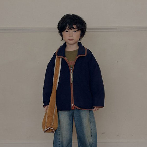 Pile Jacket Korean toddler jacket in oatmeal made in Korea