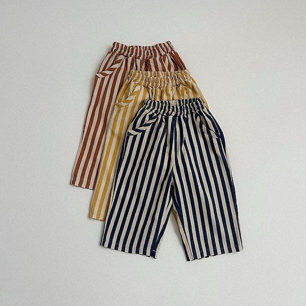 Kindo Pants Korean toddler pants in mustard made in Korea