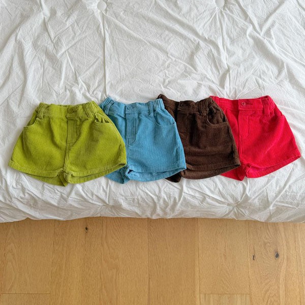 Peekaboo Corduroy Pants Korean toddler pants in brown made in Korea