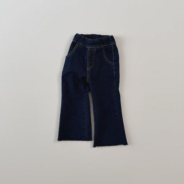 Bootcut Jeans Korean toddler pants in deep blue made in Korea