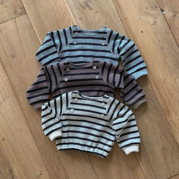 Wool Def Sweatshirt Korean infant sweater in beige made in Korea