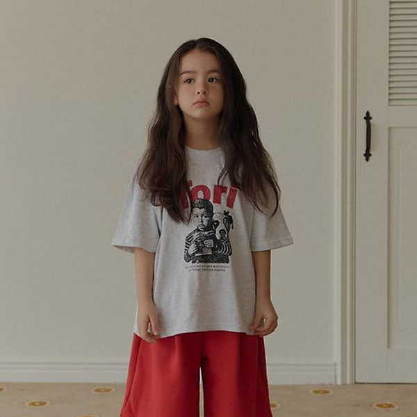 Tori Short Sleeve Tee Korean toddler t-shirt in pink made in Korea
